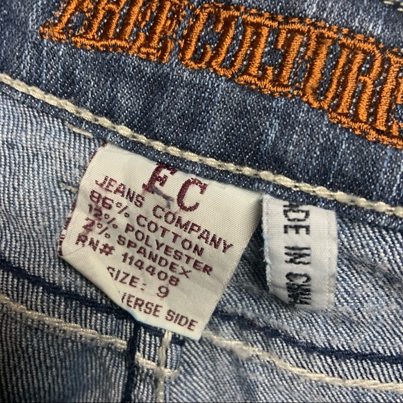 Free culture straight leg jeans size 9 - Picture 6 of 7